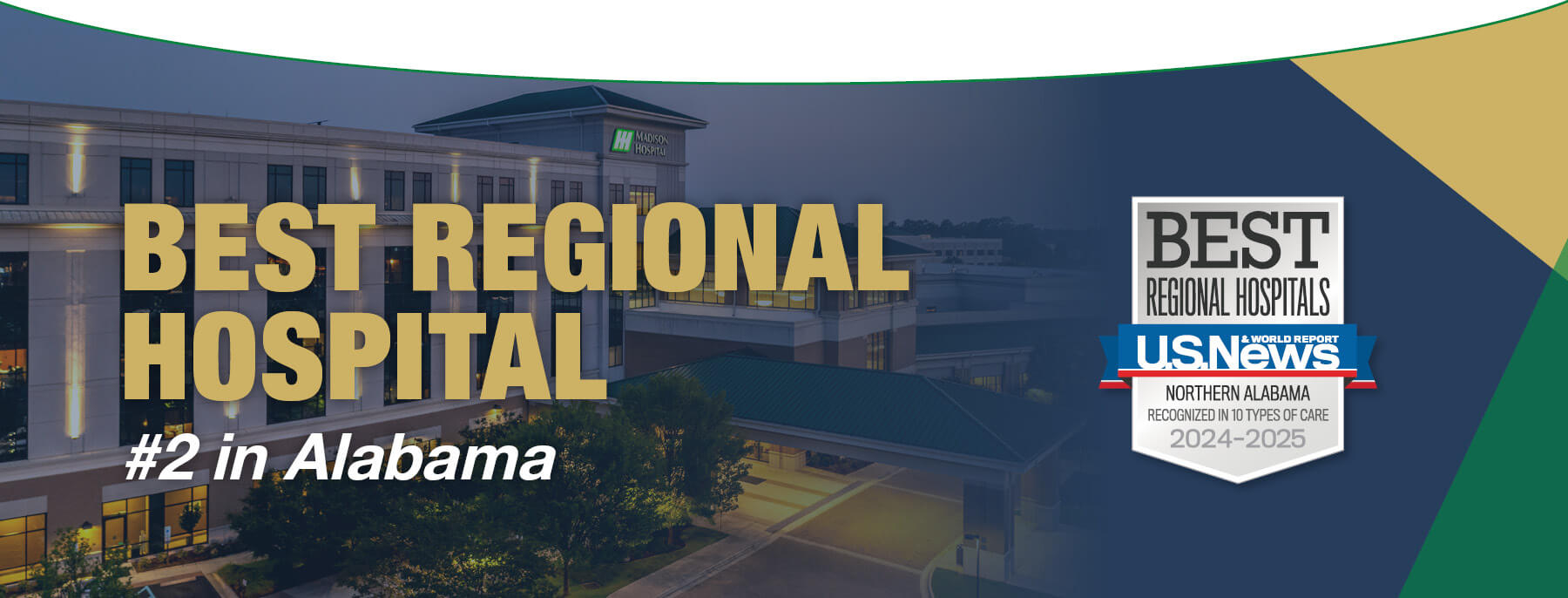 U.S. News Best Regional Hospital and #2 in Alabama for 2024-2025